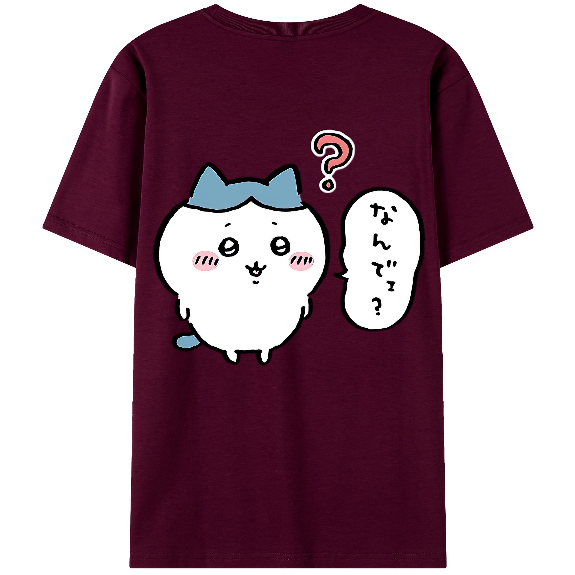 （画像用） ちいかわ ハチワレ Chii-kawa hachiware レディース半袖Tシャツ(バックプリント)
